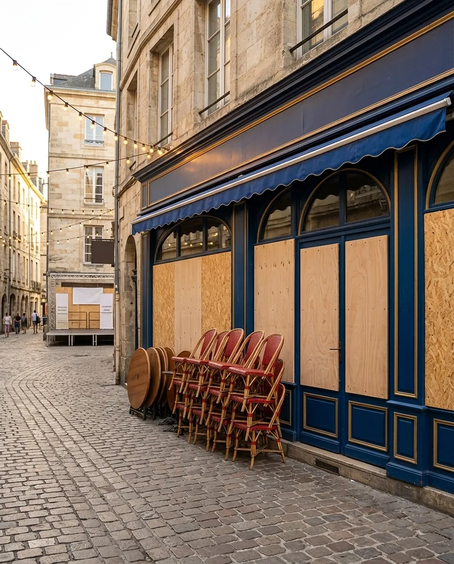 Protection de vitrine pour la Fête de la musique