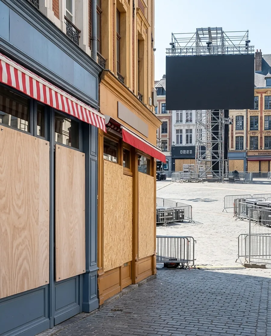 Protection de vitrine pour les grands événements sportifs