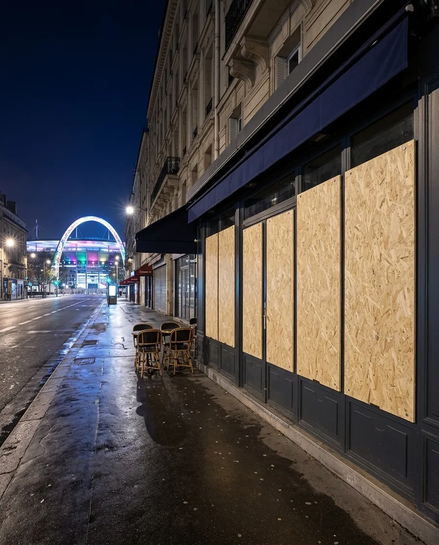 Protection de vitrine pour la Ligue des champions