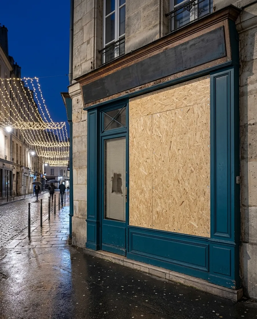 Protection de vitrine pour la Saint-Sylvestre