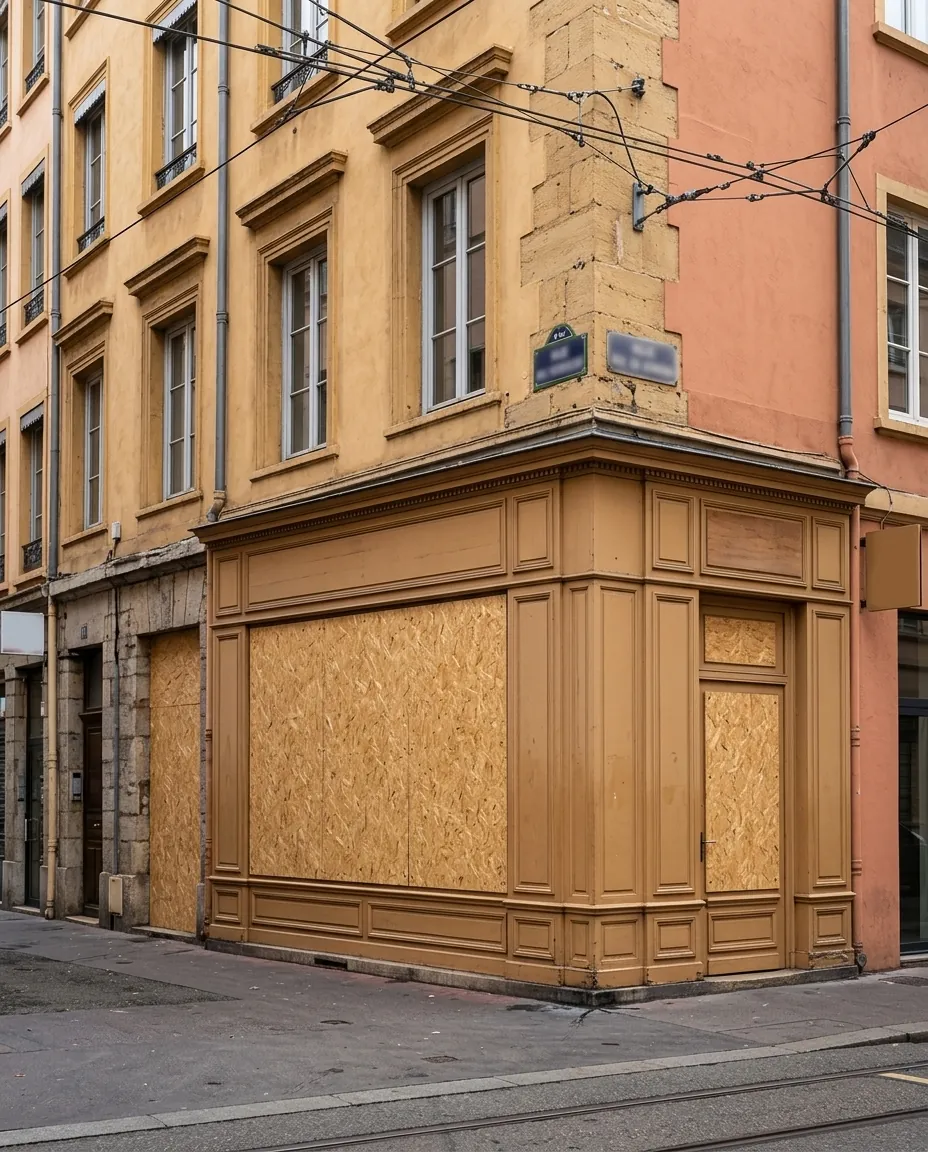 Protection de vitrine à Lyon