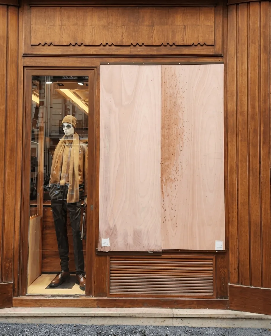 Protection de vitrine à Nanterre