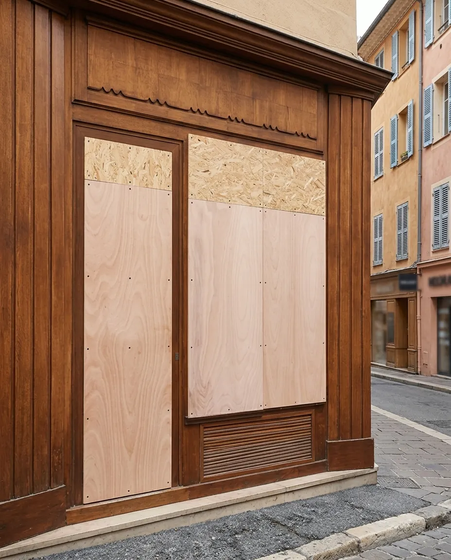 Protection de vitrine à Toulon